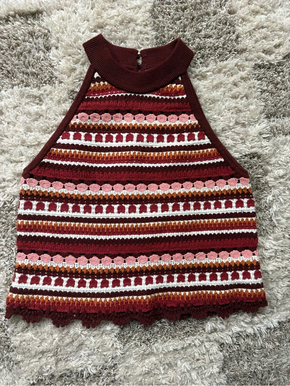 Beautiful Sézane "Lior" Halter Tank Top- size small - Picture 2 of 9
